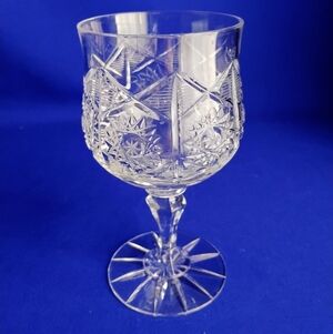 San Michele Cut Crystal Claret Wine